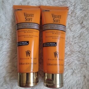 2X Graham Webb Velvet Soft Advanced Softening Treatment 4 oz New Blemished Caps
